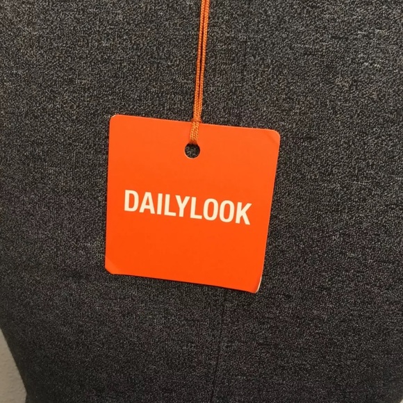 OLIVACEOUS NEW Women's Gray Daily Look Sheath Dress Size Medium - Picture 5 of 7